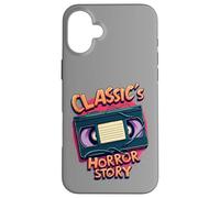 Ruban VHS Classic Horror Story Coque pour iPhone 16 Plus