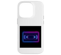 Ruban VHS rétro des années 80 avec Motif média Vintage Coque pour iPhone 14 Pro