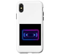 Ruban VHS rétro des années 80 avec Motif média Vintage Coque pour iPhone X/XS