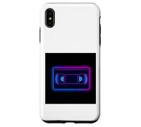 Ruban VHS rétro des années 80 avec Motif média Vintage Coque pour iPhone XS Max