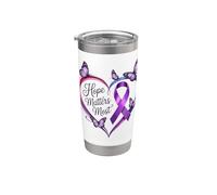 Ruban violet Alzheimer's Awareness Hope Matters Most Gobelet isotherme en acier inoxydable double paroi
