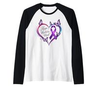Ruban Violet Alzheimer's Awareness Hope Matters Most Manche Raglan