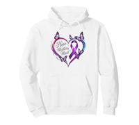 Ruban Violet Alzheimer's Awareness Hope Matters Most Sweat à Capuche