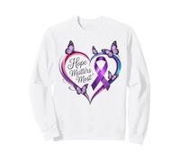 Ruban Violet Alzheimer's Awareness Hope Matters Most Sweatshirt