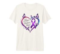 Ruban Violet Alzheimer's Awareness Hope Matters Most T-Shirt Haut de Gamme