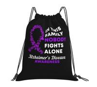 Ruban Violet De Sensibilisation À La Maladie D'Alzheimer Homme Femme Sacs De Sport Grand Sac À Cordon Avec Cordons De Serrage Sac À Dos À Cordon Pour Yoga Gymnastique Natation