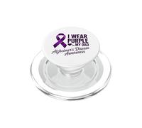 Ruban Violet de Sensibilisation à la maladie d'Alzheimer pour Papa PopSockets PopGrip pour MagSafe