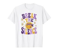 Ruban Violet de Sensibilisation à la Violence Domestique Break The Silence T-Shirt
