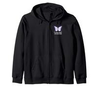 Ruban Violet Forget-me-Not de Sensibilisation à la démence Alzheimer Sweat à Capuche