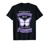Ruban Violet Forget-me-Not de Sensibilisation à la démence Alzheimer T-Shirt