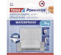 tesa Crochet double Powerstrips WAVE Waterproof en acier