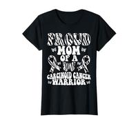 Ruban zèbre « Proud Mom of a Carcinoid Cancer Warrior » T-Shirt