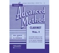 Rubank Advanced Method - Clarinet Vol. 1 - Clarinet Music Book For Teachers And Students - Easy To R
