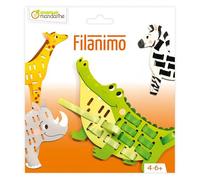 Rubans à tisser, Animaux sauvages - Orange