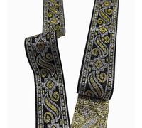 Rubans brodés à motifs de fleurs, 7 mètres, 3.3cm, garniture en dentelle tissée for sac vêtements, rideau, couture tissu(14)