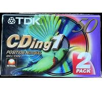 Rubans de cassette audio TDK 2 x D-50 - (50 minutes) CDing 1 Pack de 2 unités (2)