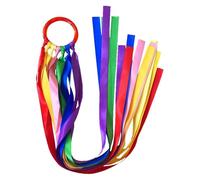 Rubans de danse colorés, jouet à main tournoyant arc-en-, serpentin de 6 pieds avec flux fluide, accessoire de performance en tissu léger, ruban de ballet, outil de divertissement de fête pour l'é