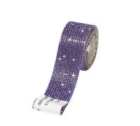 Rubans de Diamant en Résine，Strass Diamant Ruban，pour Bricolage Art Artisanat Décors.(La couleur violette)