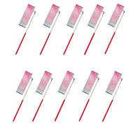 Rubans de gymnastique étoiles clignotantes, 10 pièces, ruban danse, Art rythmique, , Ballet, banderole, tige tournante, bâton arc-en-ciel, entraînement 2M/4M pour Danse Artistique(Red Handle,4M)