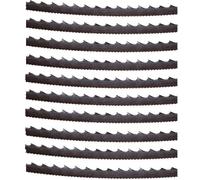 rubans de scie mafell, 10 pièces de 8 mm de large, 4 dents par pouce, avec denture arrière pour un retour facile, pour des coupes principalement droites - 92337