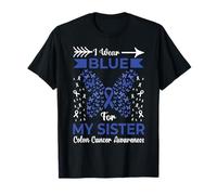 Rubans de Sensibilisation au Cancer du côlon « I Wear Blue for My Sister » T-Shirt