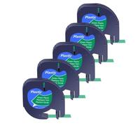 Rubans d'étiquettes A91331 A16952 A91333, 12mm x 4m, compatibles avec l'étiqueteuse Plus LT100H QX50(5PK Green(Plastic))