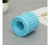 Rubans en papier raphia, 1 rouleau de fil multicolore 200 m for l'artisanat et le bricolage(Blue)