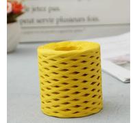 Rubans en papier raphia, 1 rouleau de fil multicolore 200 m for l'artisanat et le bricolage(Yellow)