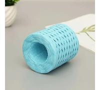 Rubans en papier raphia, Rouleau de ruban multicolore 200m, for bricolage, emballage cadeaux artisanaux, décor fête mariage(Blue)
