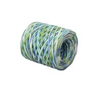 Rubans en papier raphia, Rouleau de ruban multicolore 200m, for bricolage, emballage cadeaux artisanaux, décor fête mariage(Blue Mix)