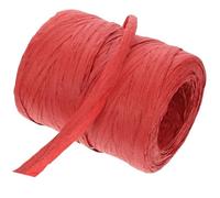Rubans en papier raphia, Ruban Pack De 6 300 Mètres Rouge Beige 9.5x7..5cm Mariage DIY Craft(Red)