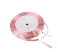 Rubans en Satin de soie, 100Yards, 6mm, for artisanat, nœud, emballage fait à la main, accessoires artificiels décoratifs for fêtes de noël et mariage(Coral pink)