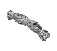 Rubans larges et épais en satin, Ruban décoratif 5 mm x 25 m, bordure ondulée, bordure en dentelle, ruban cadeau, ruban for couture, bricolage, vêtements, emballage(Silver)