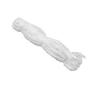 Rubans larges et épais en satin, Ruban décoratif 5 mm x 25 m, bordure ondulée, bordure en dentelle, ruban cadeau, ruban for couture, bricolage, vêtements, emballage(White)