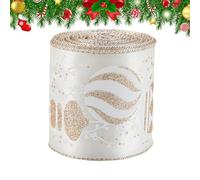 Rubans Pour Arts Créatifs | Sangle Tressée De Noël De 198 Centimètres | Ruban Couronne Couleur Champagne | Pour L'Emballage Des Cadeaux Pendant Les Fêtes Les Décorations De L'Arbre De Noël Le Nœud La