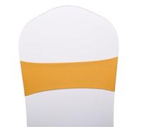 Rubans pour Chaises de Mariage Lot de 10 nœuds papillon décoratifs for chaises, parfaits for un mariage, anniversaire ou banquet. Élastiques, ils s'adaptent à toutes les . Style uni(Luxury gold color)