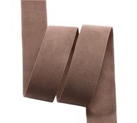 Rubans pour emballage cadeau, Rouleau de ruban velours à pression vierge en daim Double Face, nœud multicolore, 25-38mm, 5 Yards(Khaki,38mm)