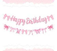 Rubans Roses et Guirlande d Anniversaire pour Filles et Femmes Accessoires de Fete Anniversaire Sweet Seize dix Huit Trente banniere