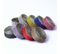 Rubans, Ruban Strass Cristal Auto-adhésif, Rouleau Multicolore 4-12 Rangées 8-27mm