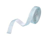 Rubans satinés strass diamant, rouleau cristal, Ruban strass auto-adhésif multicolore 0.9x91cm, 4 pièces, for artisanat d'art, décoration DIY(Color 9)