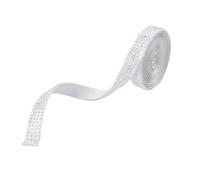 Rubans satinés strass diamant, rouleau cristal, Ruban strass auto-adhésif multicolore 0.9x91cm, 4 pièces, for artisanat d'art, décoration DIY(Color 1)