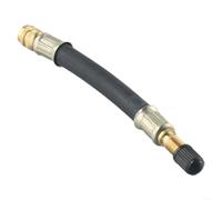 Rubber Air Pump Hose 130mm Copper Valve Adapter(130mm) | 100mm length, pour copper core, rubber outer, 7mm thread, bike car motorcycle tire inflation