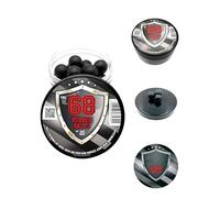 Rubber Balls in 68 Caliber 20 x Premium Quality Hard Rubberballs Powerballs Paintballs for Self Home Defense Pistols balles en Caoutchouc .68 Cal.