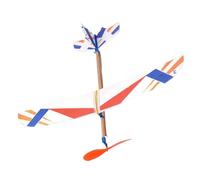 Rubber Band Powered Glider - Rubber Band Airplane Flying Toy | Birthday Party Favor | Throwing Glider Airplane Toy | Rubbers Bands Powered Plane - for Camping Beach Vacation Backyard Indoor Outdoor