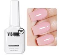 Rubber Base 5 En 1 Rubber Builder Rose Laiteux, 16ml Milky Pink Vernis Semi-Permanent Gel Vernis À Ongles Uv Led Gel Polish Renforcement Et Réparation De Manucure Nail Art #063