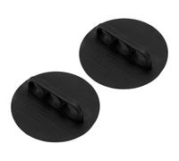 Rubber Body Scrubber - 2 Pieces | Shower Cleaning Pads | Reusable Anti Slip Bath Scrubber Tool for Men and Women, Back, Shoulder and Elbow Cleansing in Home, , Hotel and Dorm