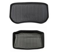 Rubber Boot Mat Compatible Tapis De Coffre Avant Et Doublure Passage Roue Arrière pour Tesla Model 3 2021 2022 2023(Bundles)