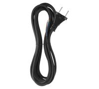 Rubber connection cable,5 m,power cable,connection cable,iron,Schuko connection cable,2x1.0 mm²,H05RN-F rubber/neoprene,black