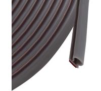 Rubber Door Entrance Seal 10 mm x 6 mm x 6 m-Self-Adhesive Anti-Collision Seal Window Insulation-Waterproof-for Door Frame Insulation-Easy to Cut to Size