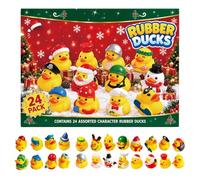 Rubber Duck Christmas Planner, Waterproof Toy with Festive Build, 24 Day | Rubber Duck Christmas Advent, Waterproof Toy, Festive Build Solution, Perfect for Boys or Girls, Reliable Organizer for Holid